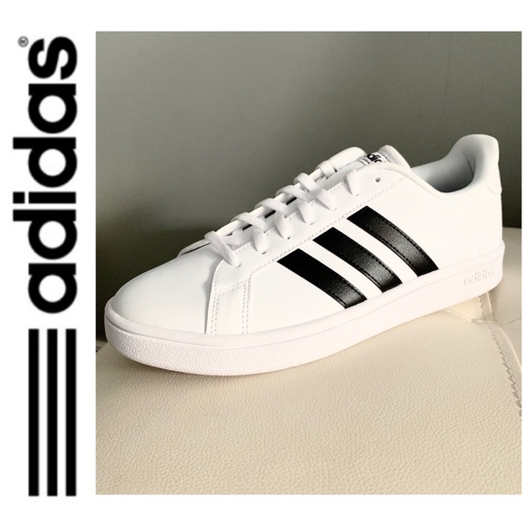 NWT Adidas Grand Court sneakers white black - Picture 2 of 6
